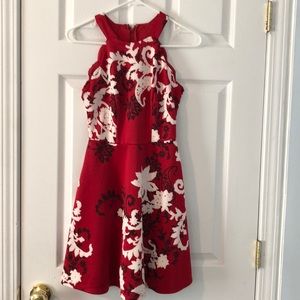 Red and black sleeveless dress  size small